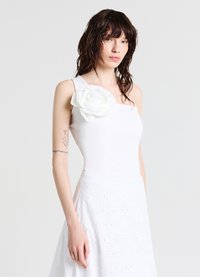 Calliope MONOSPALLA FIORE - Top - bianco ottico