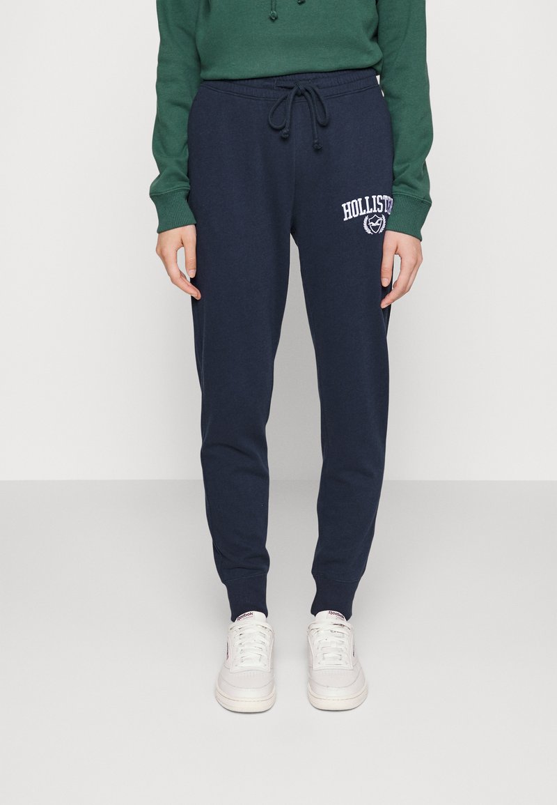 Hollister Co. LOGO Tracksuit bottoms navy/dark blue Zalando.ie