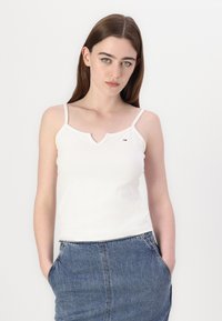 Tommy Jeans NECKLINE - Top - ancient white