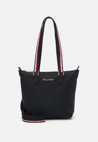 Tommy Hilfiger IM NEW SMALL TOTE - Saco de mão - black
