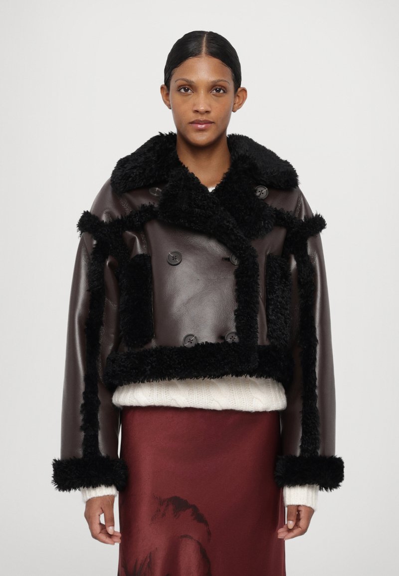 STAND STUDIO KRISTY JACKET - Winter jacket - dark brown/black