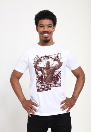 Henry Tiger, DEADPOOL & WOLVERINE ADAMNTIUM KATANAS - T-shirt print - white