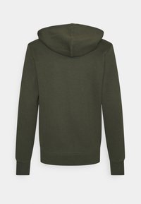 Jack & Jones JJEBASIC HOOD - Camisola com fecho - forest night