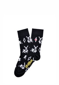 Unabux 3-PACK GRUMBLE IN THE JUNGLE - Ponožky - black