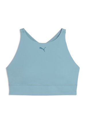 SHAPELUXE HIGH NECK - MID - Sport-BH mit mittlerer Stützkraft - baltic sea blue