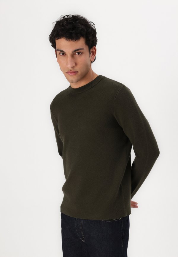 GUNAN CREW NECK - Jumper - forest night2