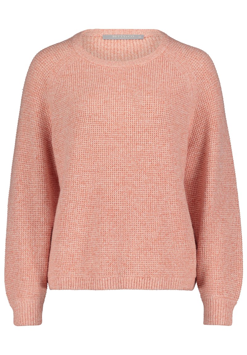 Damen Strickjacken | Betty & Co Strickpullover middle orange melange/orange - UM50529 Damen Strickjacken | Betty & Co Strickpullover middle orange melange/orange - UM50529