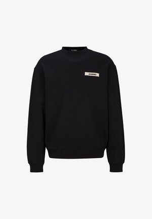 Jacquemus, JACQUEMUS SWEATSHIRT THE GROSGAIN LOGO - Sweatshirt - black