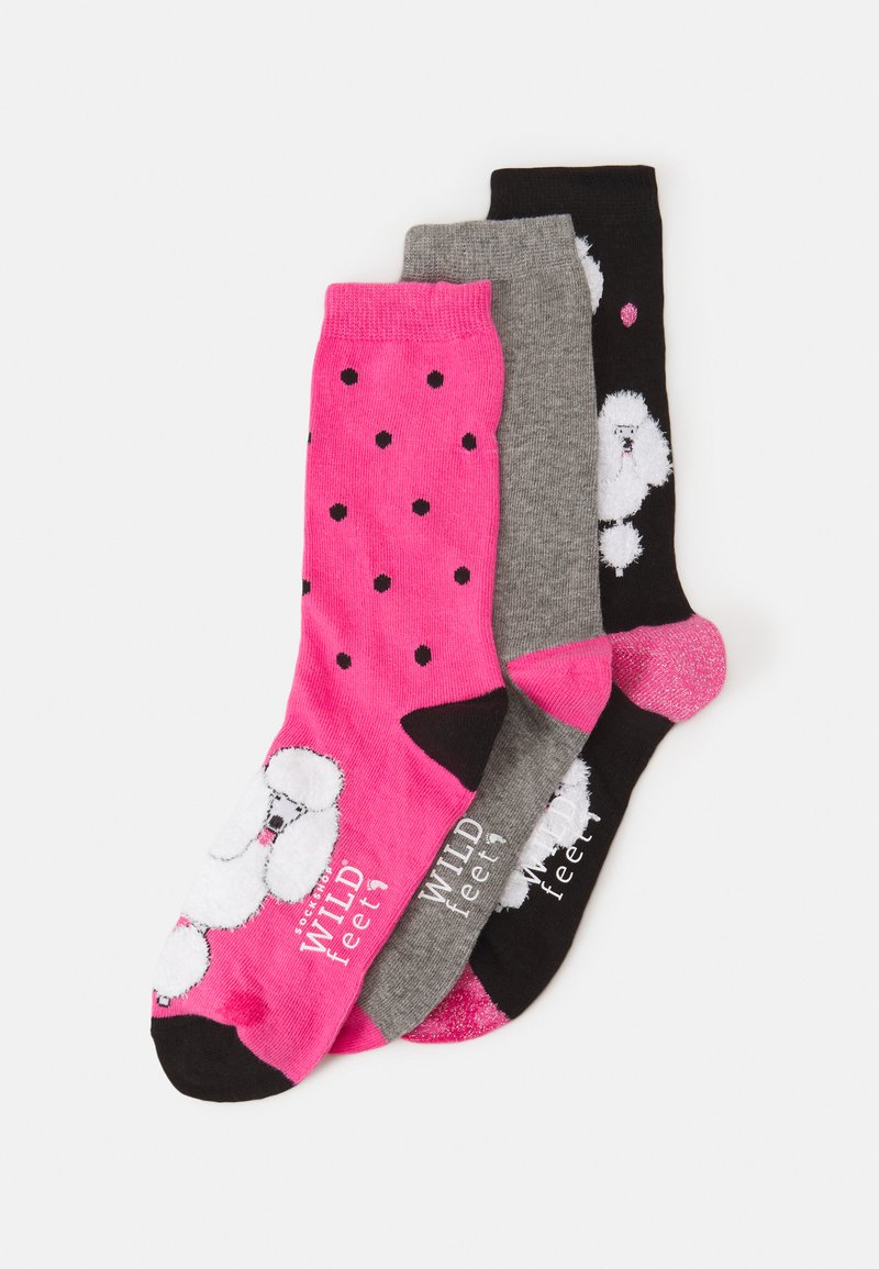 Wild Feet WILDFEET GIFTBOX DOGS POODLE 3 PACK Socks multi/black