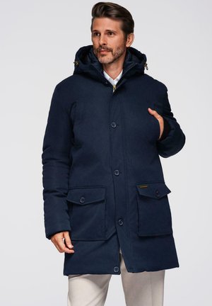 ELEGANT WITH CARGO POCKETS AND HOOD  - Parka - navy