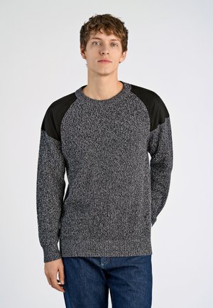 SHOULDER PATCH - Jersey de punto - dk navy mix