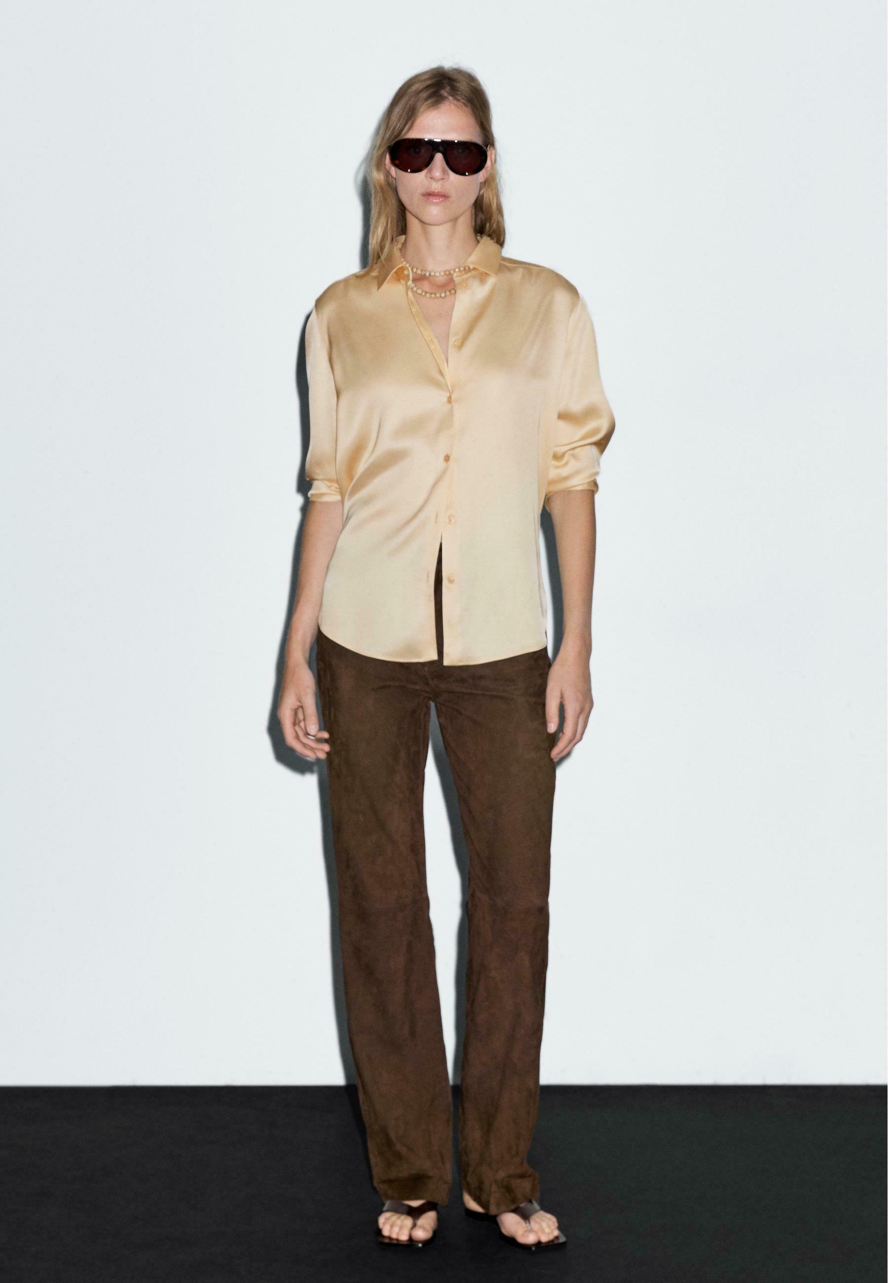 売れ筋商品|||モス モッシュ シャツ レディース トップス ROY SHIRT - Button-down blouse - sesame Mos Mosh ROY SHIRT - Button-down blouse - sesame/sand