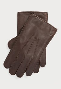 INSULATED SHEEPSKIN TOUCH SCREEN GLOVES - Gloves - dark brown