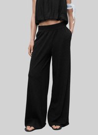 Mango - Stoffhose - black Thumbnail-Bild 1