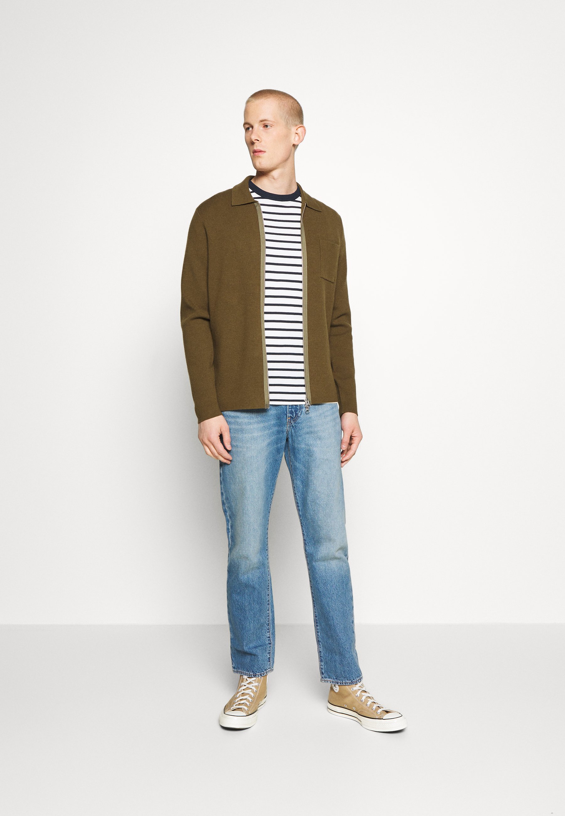 Levi's® WELLTHREAD 502 - Straight leg jeans - watermark indigo  hemp/light-blue denim - Zalando.ie