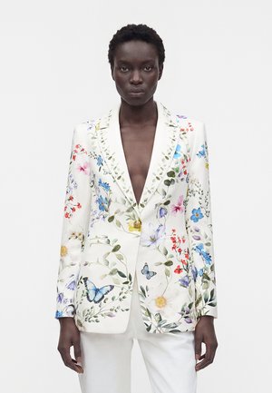 Alice + Olivia, BREANN LONG FITTED - Sacou - twisting vines/off white