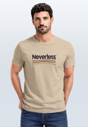 Neverless, Print T-shirt - natur