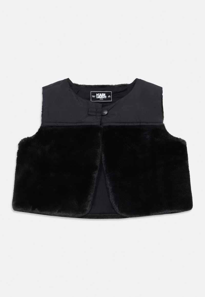 KARL LAGERFELD KIDS Bodywarmer zwart KARL LAGERFELD KIDS Bodywarmer zwart