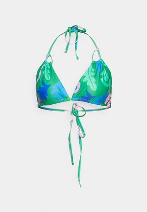 We Are We Wear MELISSA TIE FRONT TRIANGLE TOP - Πάνω μέρος μπικίνι - multi coloured