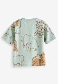 Next ALL OVER SHORT SLEEVE - REGULAR FIT - Camiseta estampada - minerals