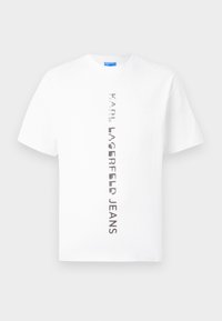 RELAXED VERTICAL LOGO TEE - Marškinėliai su spaudiniu - white