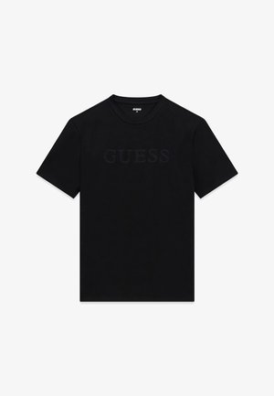 Guess, T-SHIRT MIT GESTICKTEM LOGO - T-Shirt print - schwarz