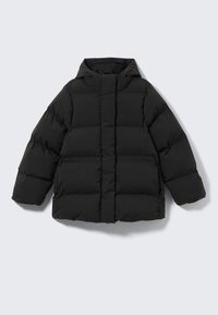 WAISTED PUFFER JACKET - Giacca invernale - black