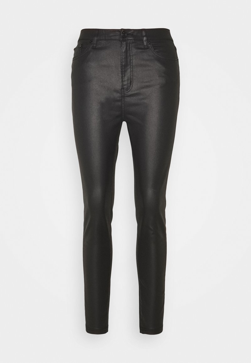 The Kooples - WET LOOK SKINNY - Bukser - black, Forstør