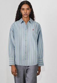 Nevybrané, blue stripe with embroidered cherry