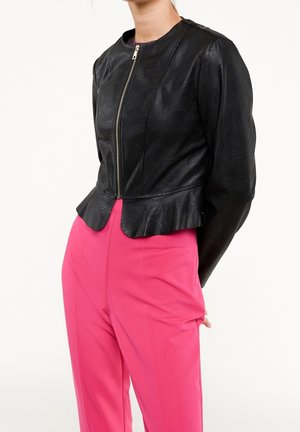 Veste en similicuir - black