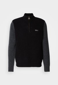 HUTCHY HALF ZIP SWEATER - Pullover - black