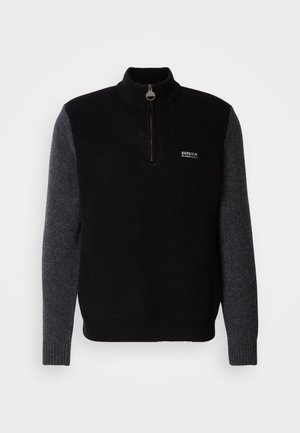 Barbour International HUTCHY HALF ZIP SWEATER - Jumper - black