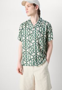 Les Deux ORNAMENT SHIRT - Srajca - ivory/vintage green