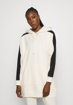 OVERSIZED STRIPE HOOD - Hoodie - whitecap gray