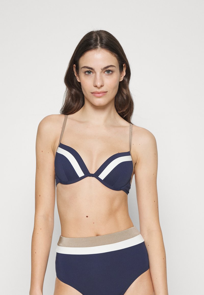 Esprit TAYRONA PAR PADDED PLUNGE Bikini top navy/dark blue