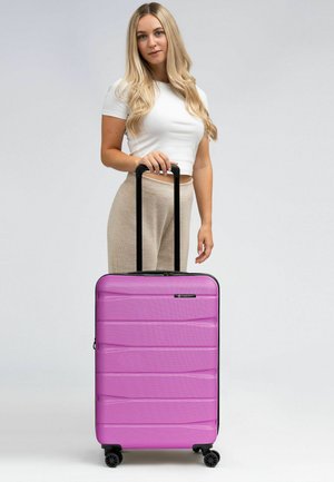 FRANKY, MUNICH 4.0 4-ROLLEN TROLLEY M 66 CM MIT DEHNFALTE UNISEX - Valise à roulettes - pink dull