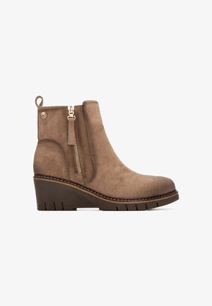 Refresh, BOTIN DE MUJER CON CUÑA - Botines de cuña - taupe