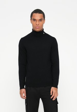 ROLL NECK - Strickpullover - black