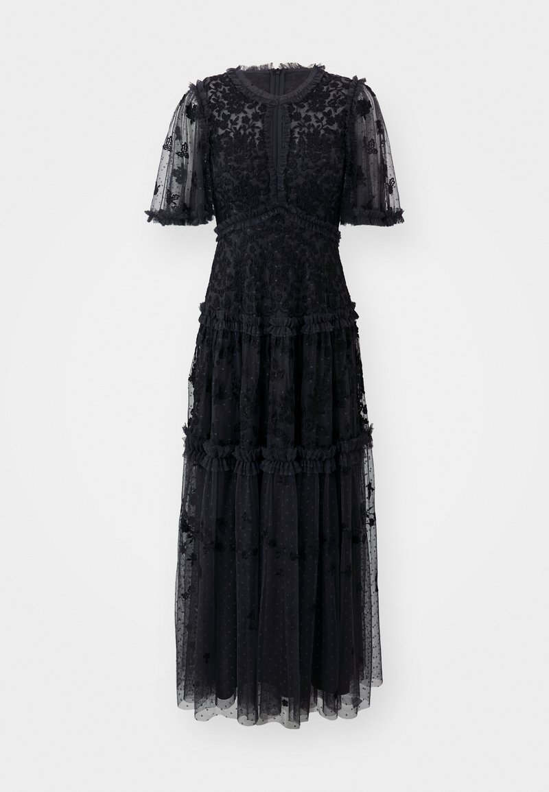 needle and thread black lace dress Celia Long Sleeve Ankle Gown