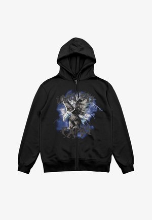 Sweater met rits - black