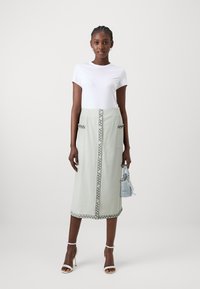 Object OBJLILOU LONG SKIRT - Jeanskjol - tofu