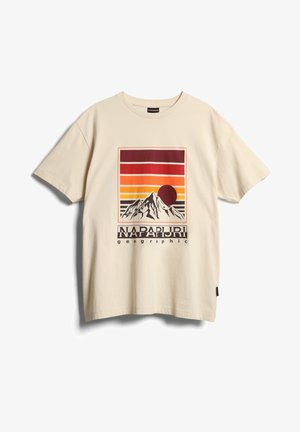 S HILL - Print T-shirt - whitecap gray