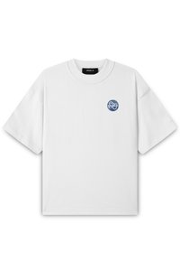 AQUA UNISEX - Apdrukāts T-krekls - white
