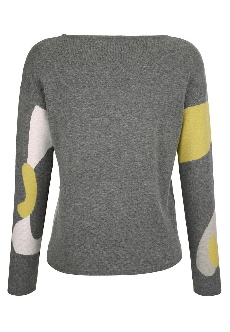 Damen Strickjacken | Amy Vermont Strickpullover grau - LO48275 Damen Strickjacken | Amy Vermont Strickpullover grau - LO48275