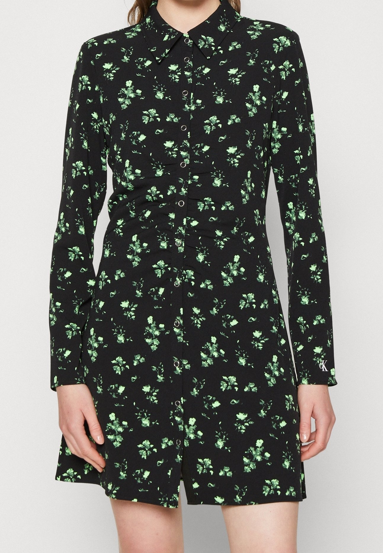 Calvin Klein Jeans Shirt dress - black - (Pre-owned) - Zalando.ie