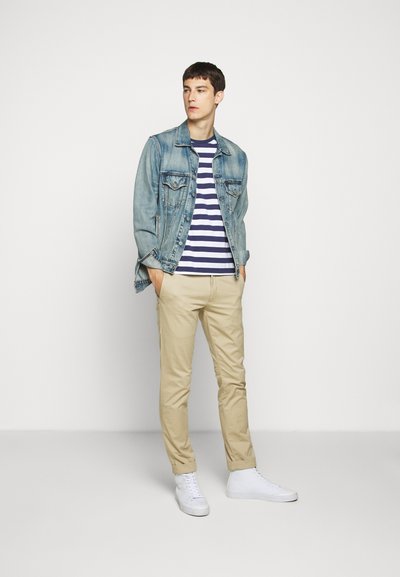 Polo Ralph Lauren SSCNCMSLM2-SHORT SLEEVE-T-SHIRT - T-shirt estampada - navy/white