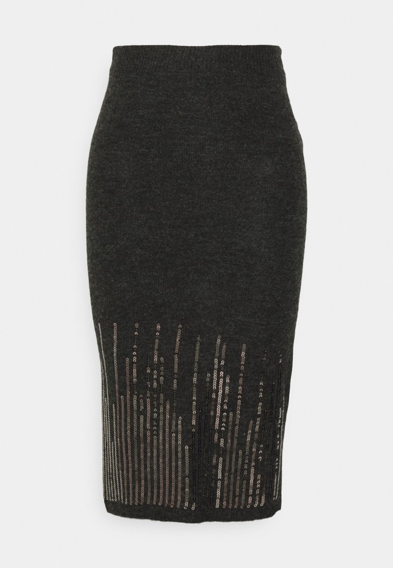 Pieces Petite Minirok donkergrijs Pieces Petite Minirok donkergrijs