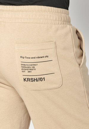 Koroshi BERMUDA JOGGER - Šortai - beige