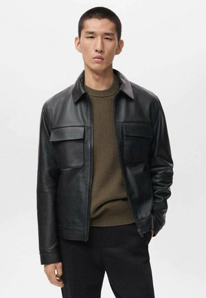 Chaqueta de cuero - black