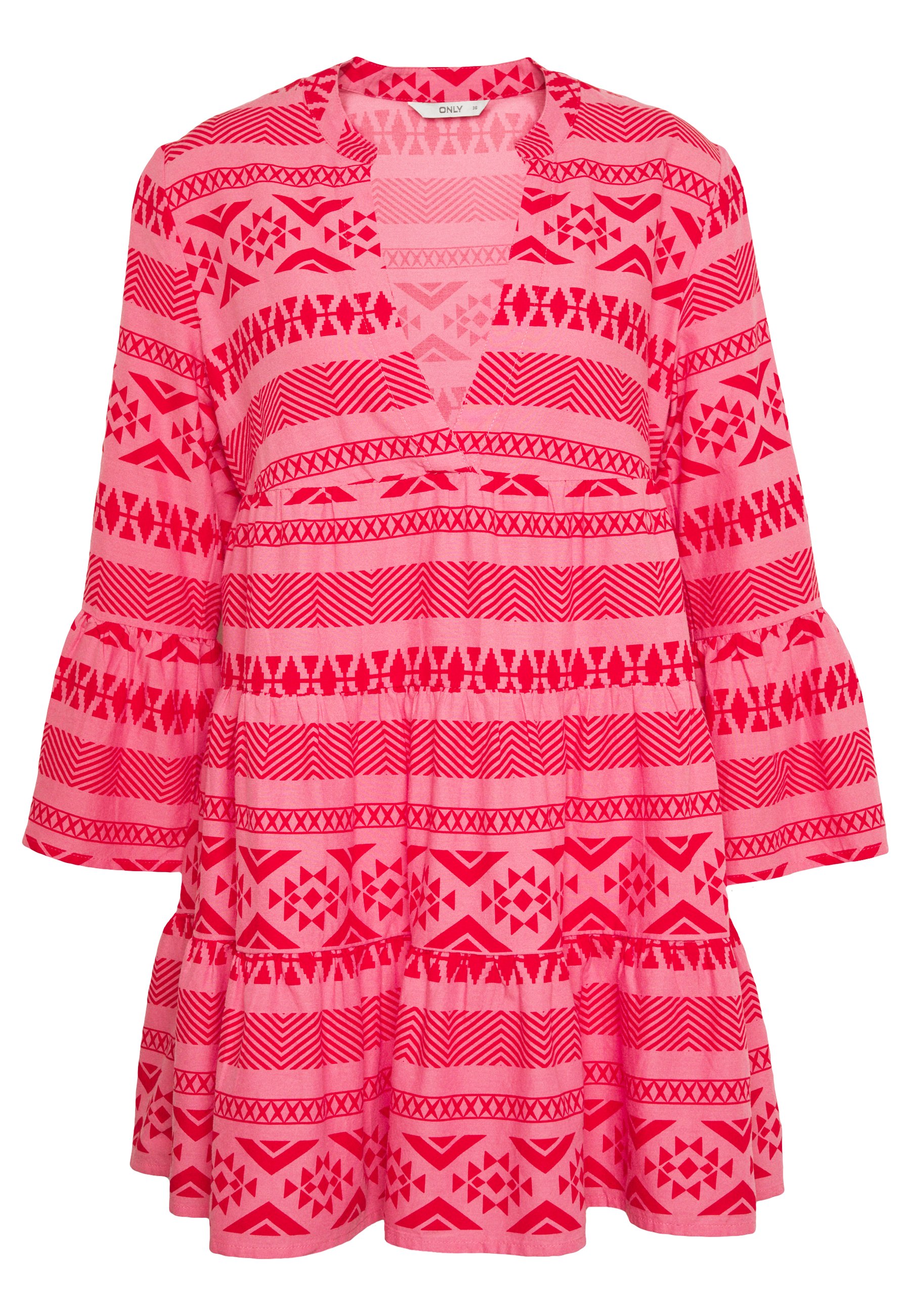 Only Onllucca Athena Dress Denni Saty Pink Lemonade Svetle Ruzova Zalando Cz 